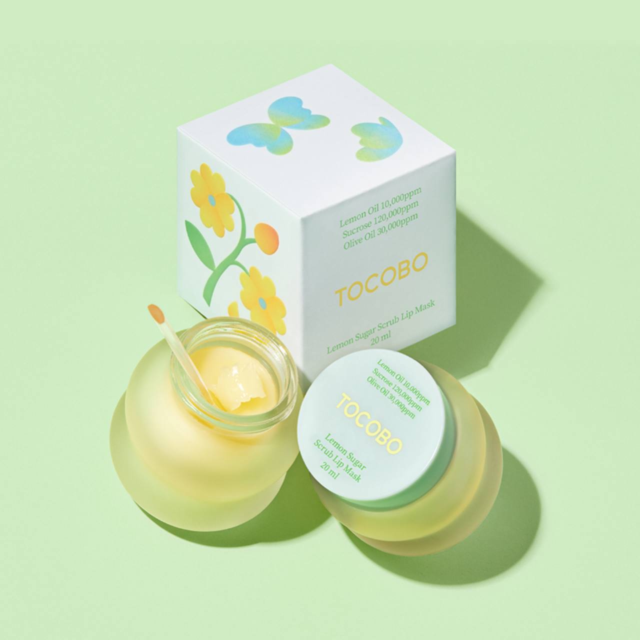 ماسک لب اسکرابی شکر و لیمو توکوبو